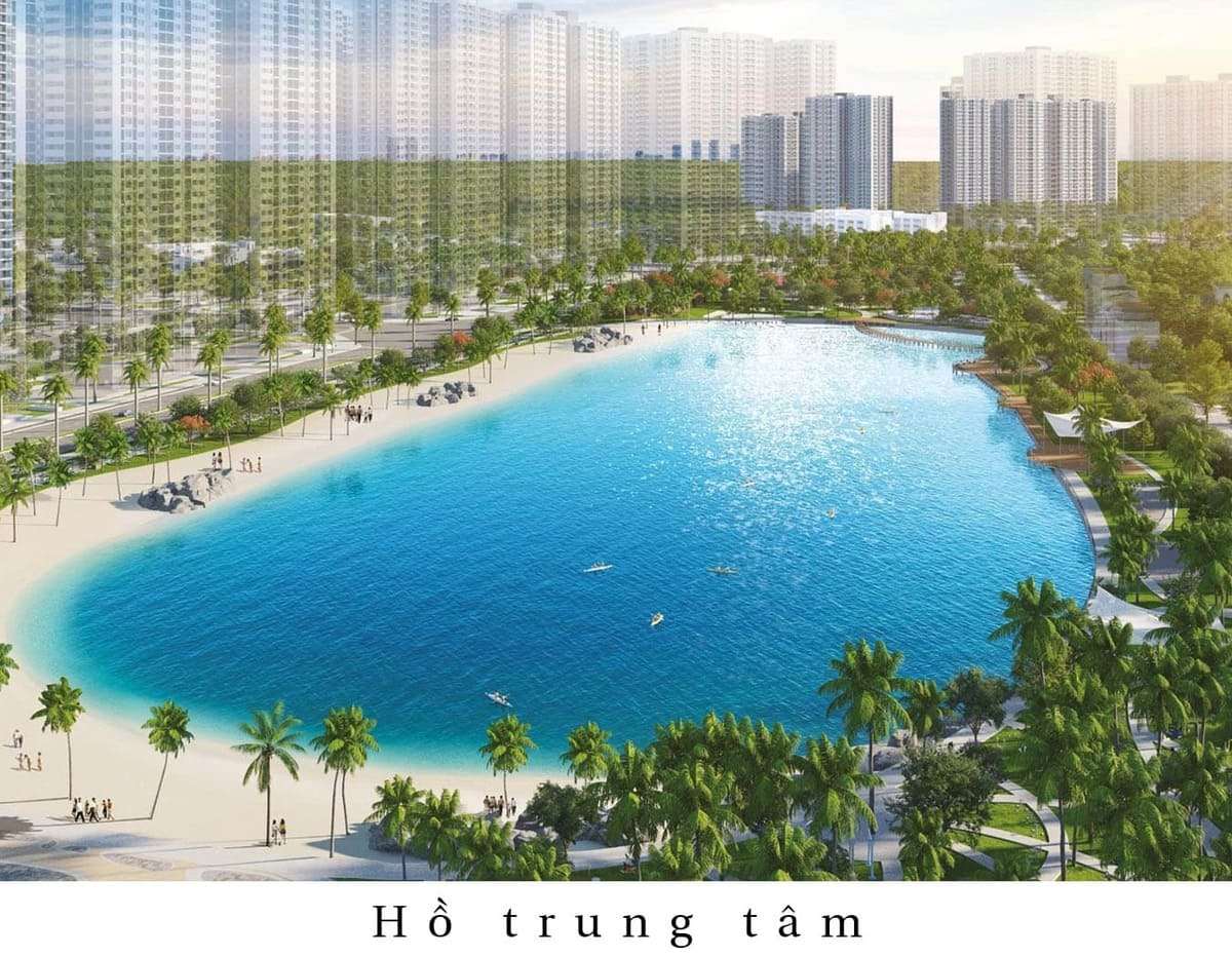 Hồ trung tâm dự án Vinhomes Hóc Môn